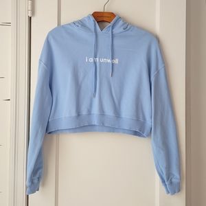 Call Her Daddy I Am Unwell Cropped Hoodie